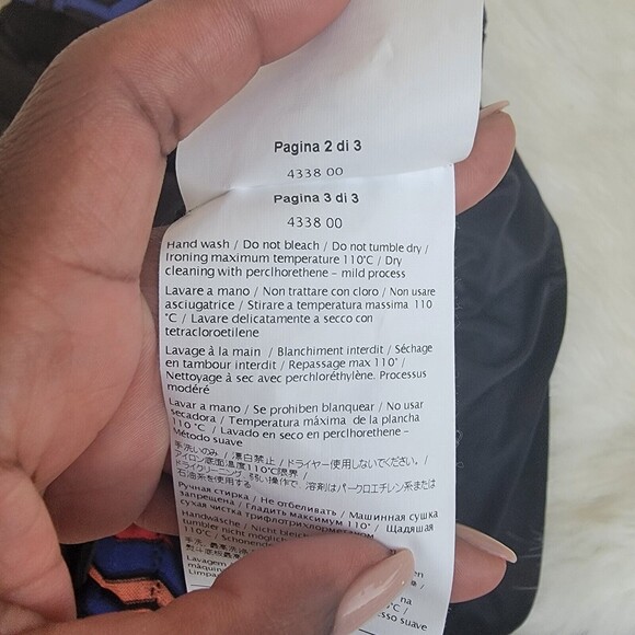 M missoni sleeveless multi colored chevron print dress wmns sz 38 - Picture 8 of 8